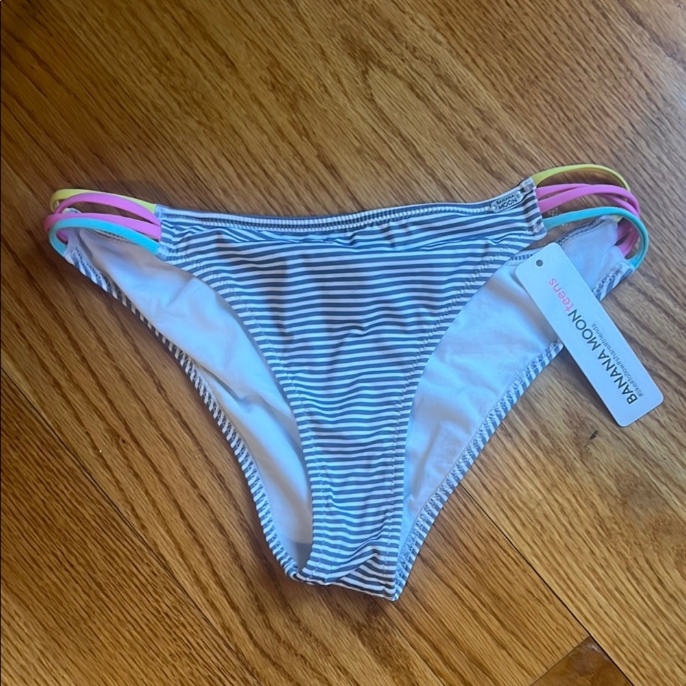Banana Moon Teena Striped Bikini Bottom strika beachstripe small nwt